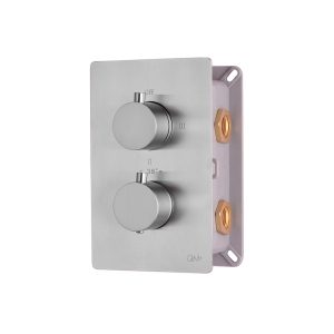 MIXER TERMOSTATICO TRES FUNCIONES PARA DUCHA SUPREME PLATEADO QM 14.800.1007S